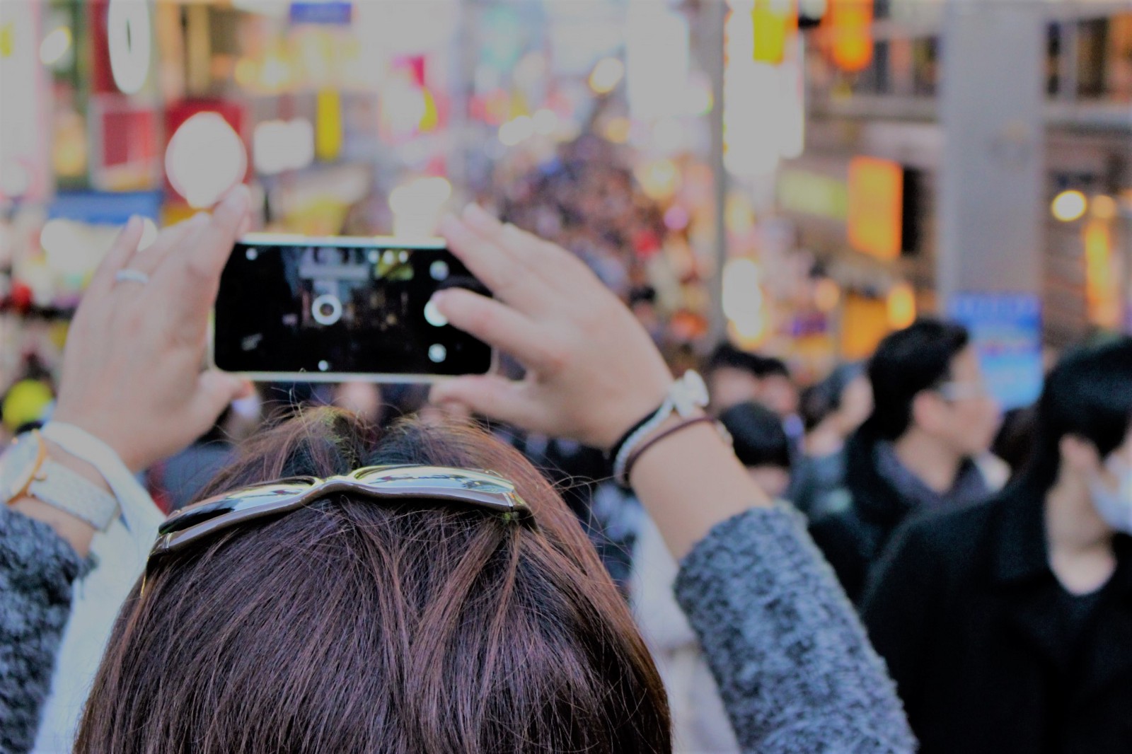 Photo shooting at Takeshita Street, Harajuku