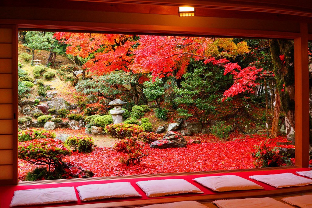 The breathtaking autumn scenery at Seiryu-ji Tokugen-in Temple, Shiga