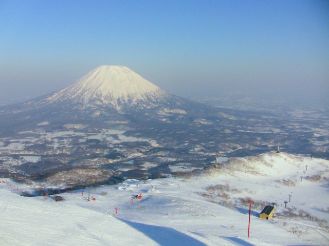 Niseko Ski Resort with the view of Mt Yotei