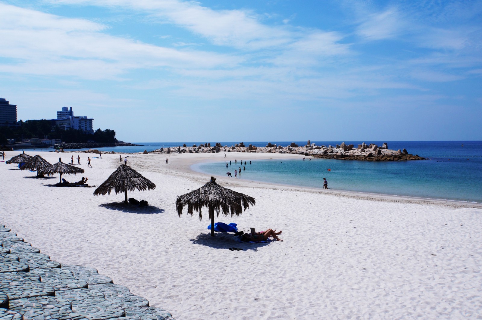 Shirahama Beach with white sand and crystal clear water