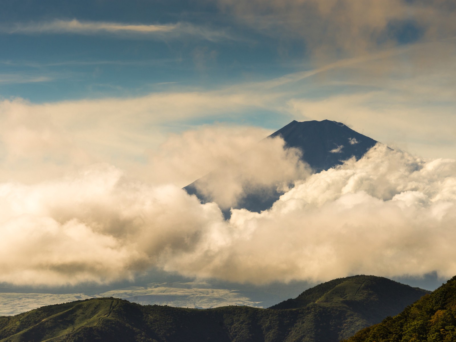 The view of Mt Fuji from Hakone area