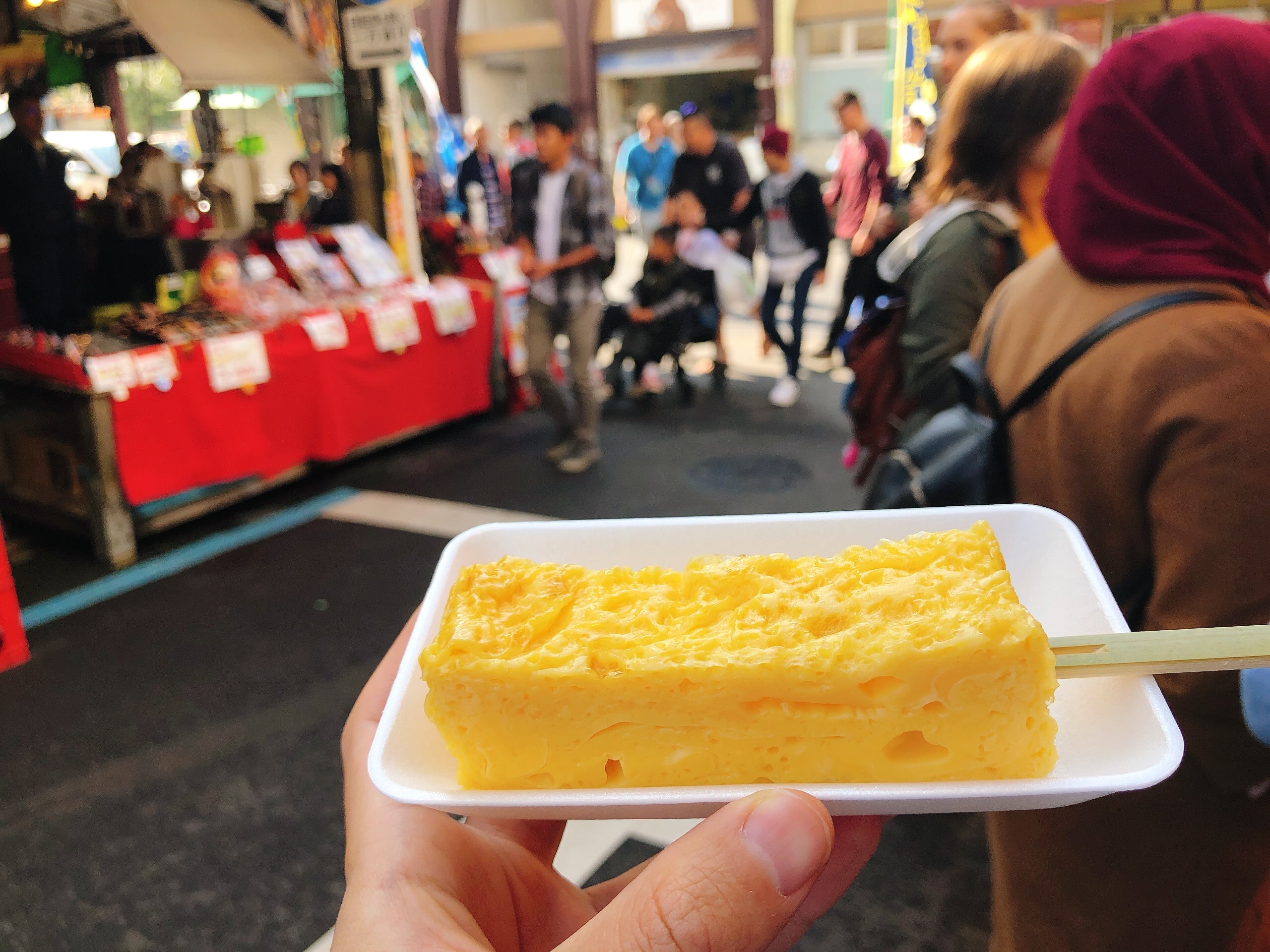 Tamagoyaki at Tsukiji