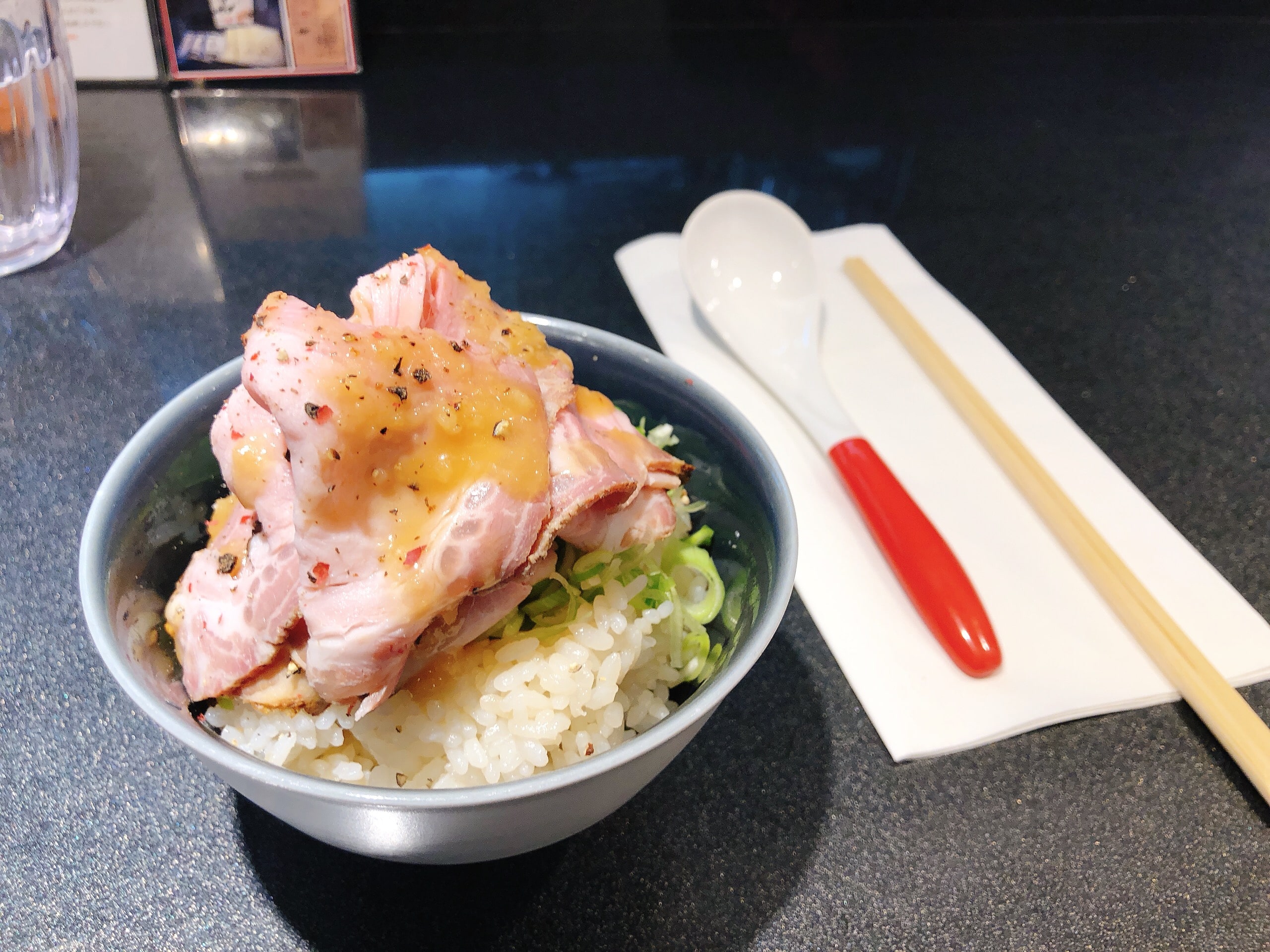 Roasted pork rice at Japanese Soba Noodles Tsuta