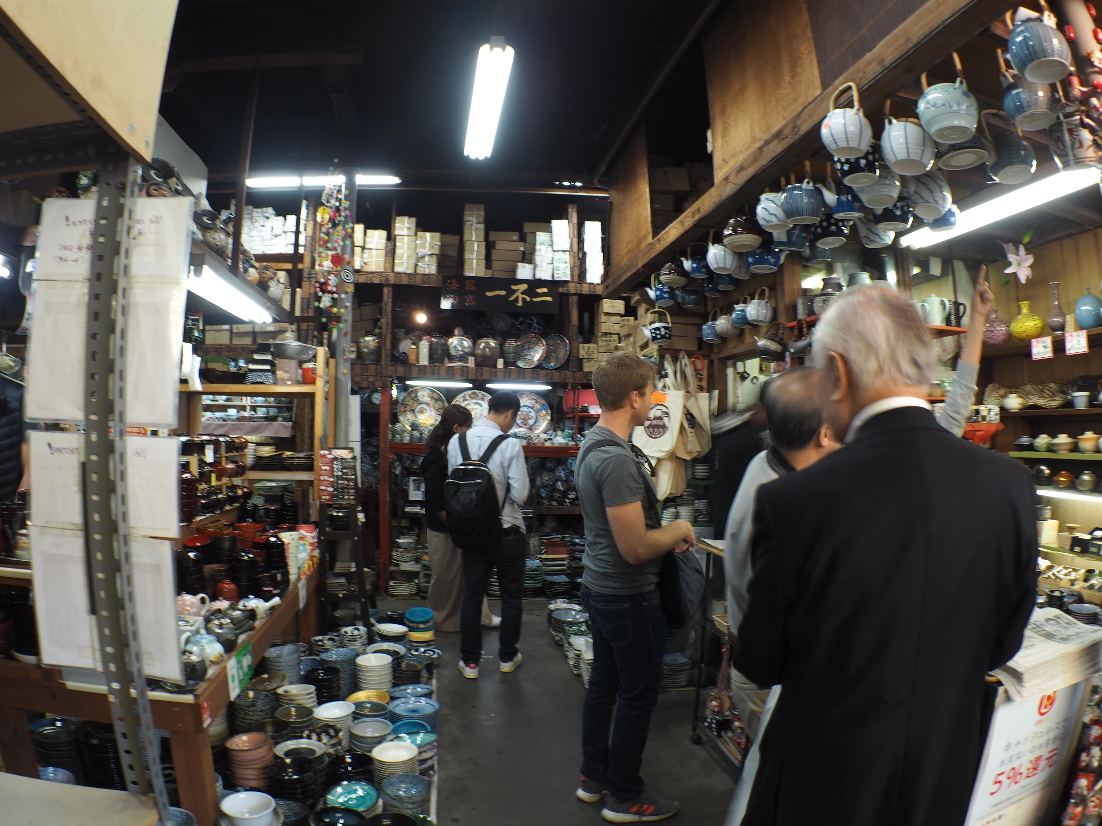 pottery store in Tsukiji