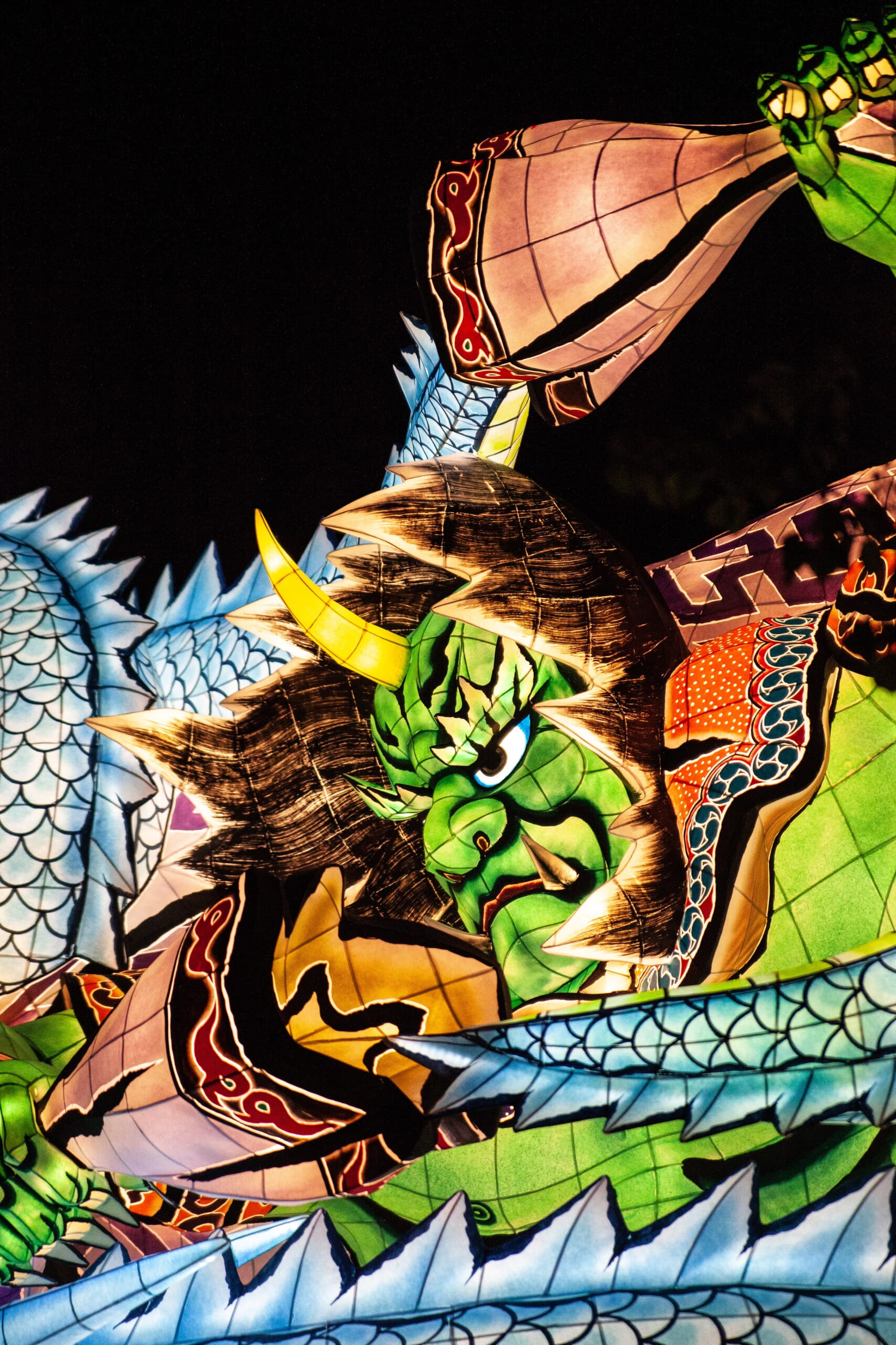 Nebuta floats during the parade