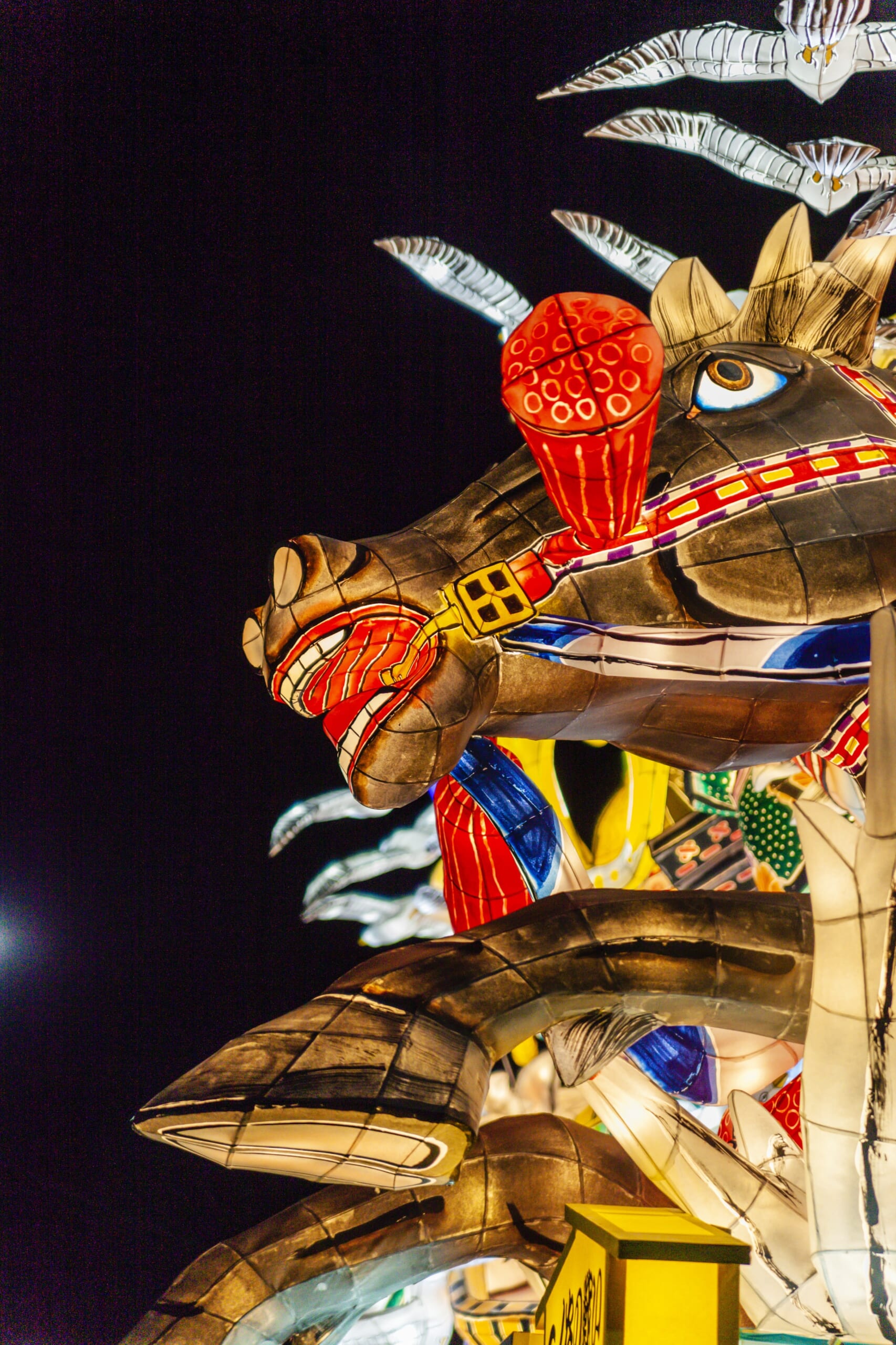 Nebuta floats during the parade