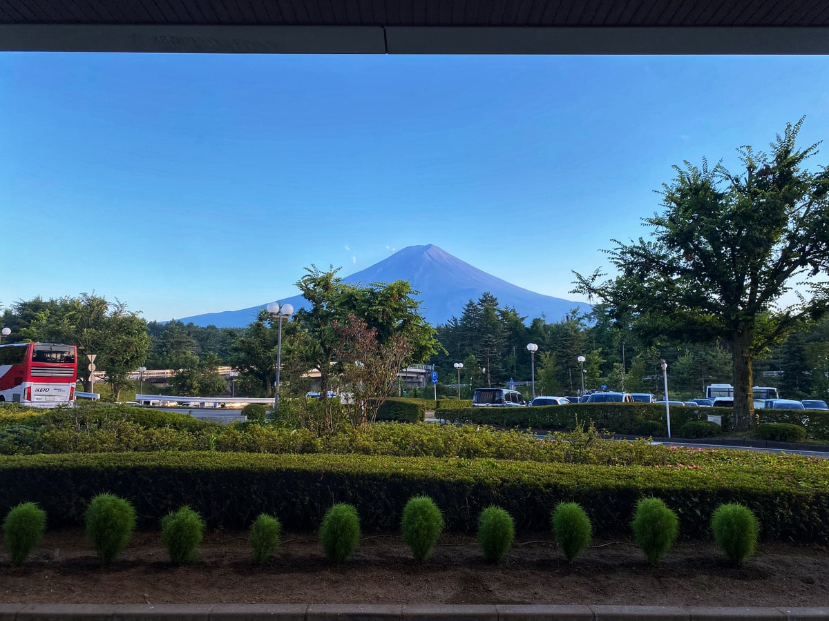 fujisan from hotel