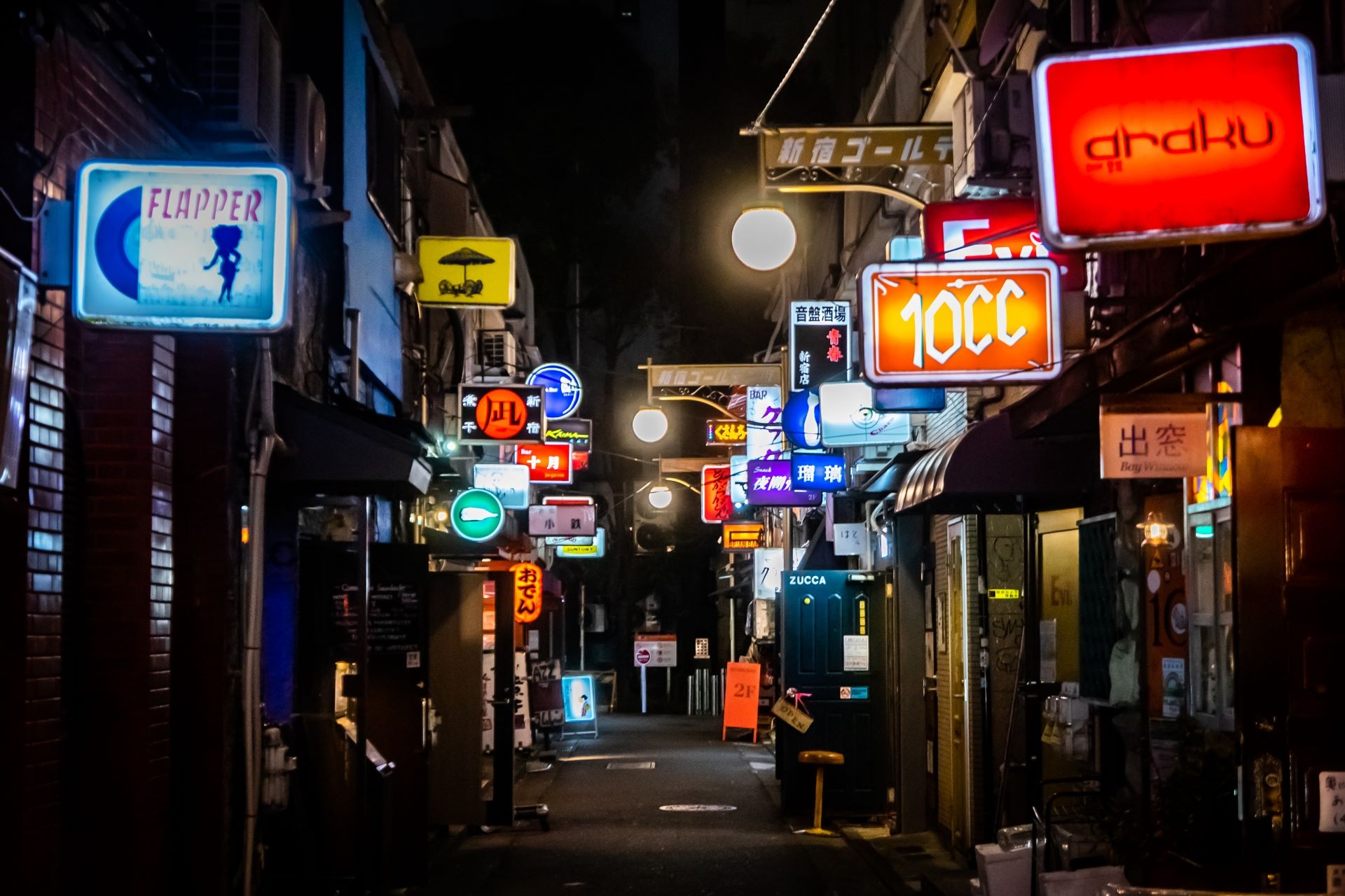 Golden Gai at night