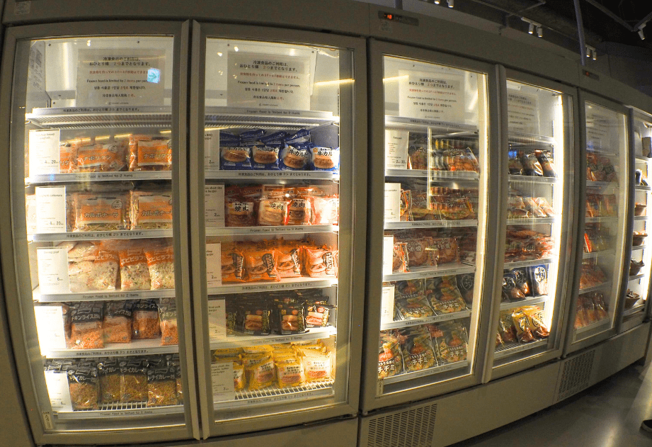 Frozen meals at Shibuya Tsutaya