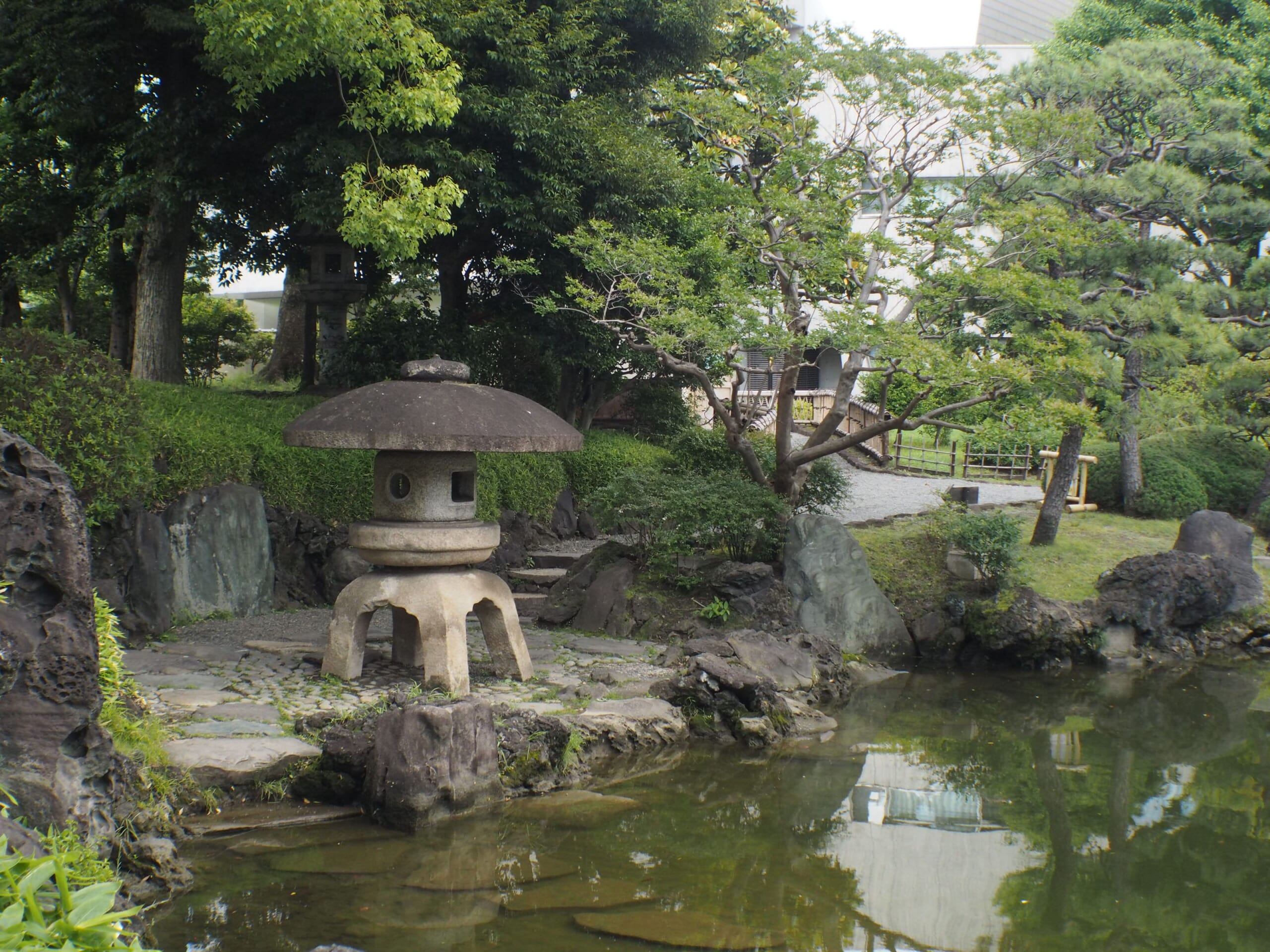 Stone Lantern at former yasuda garden