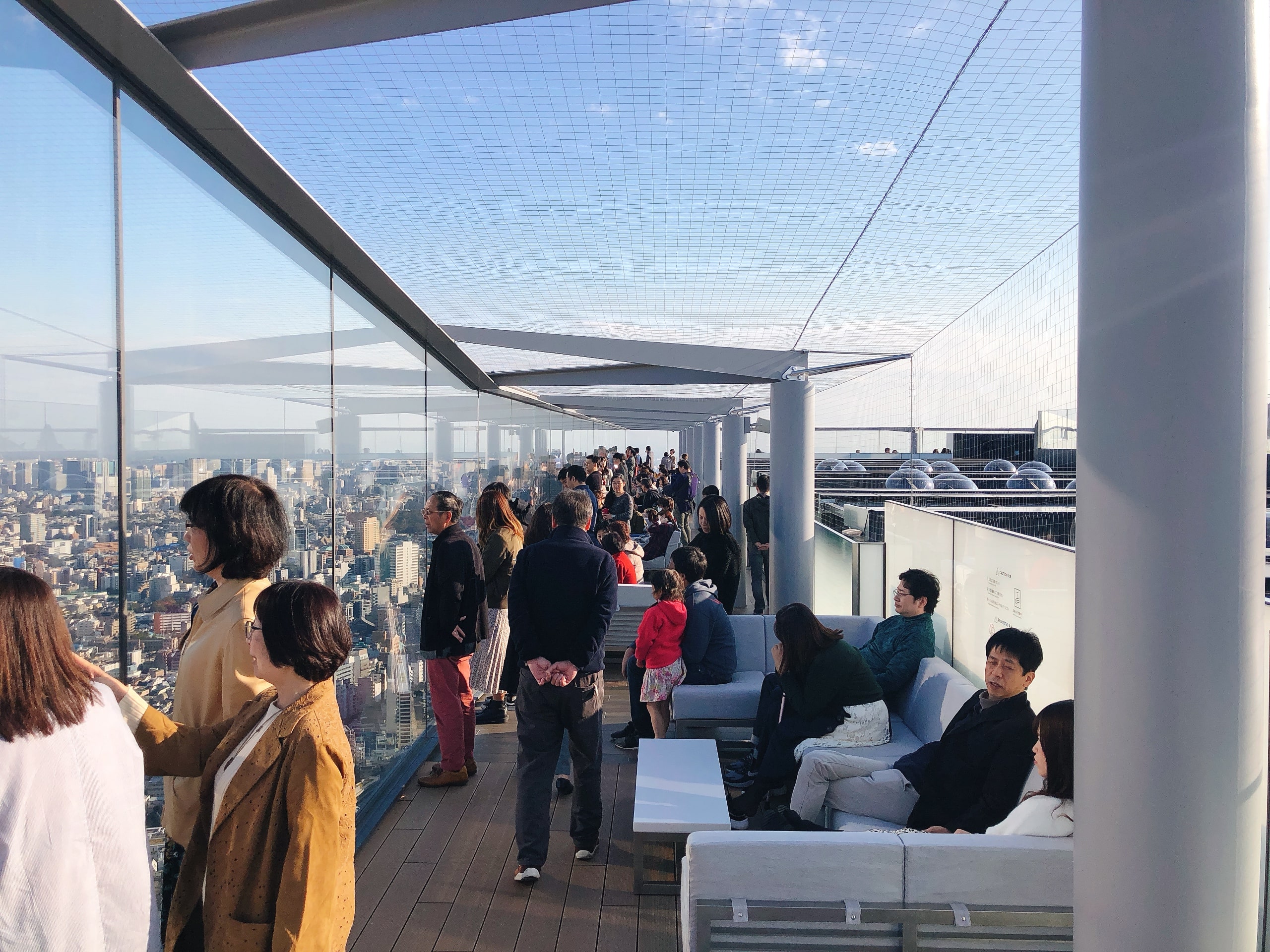 Sofas on Shibuya Sky